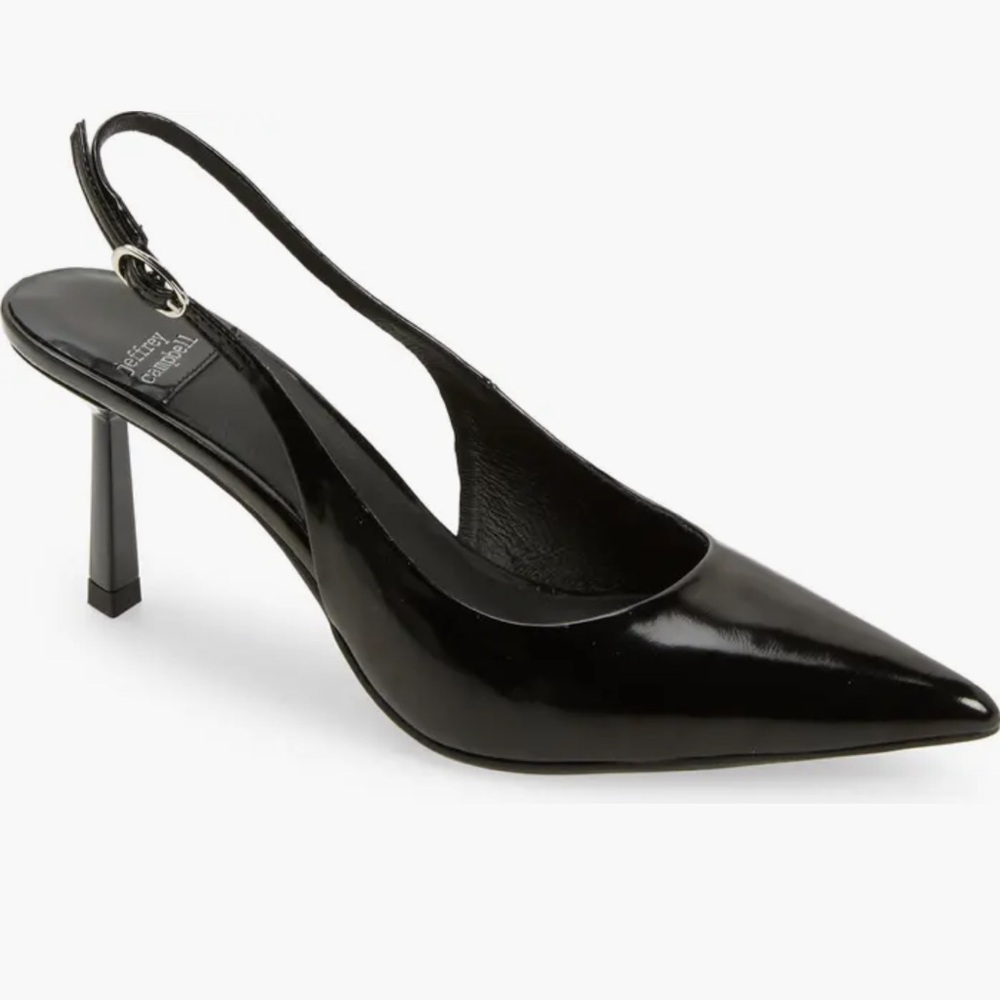 Jeffrey Campbell Black Slingback Heels